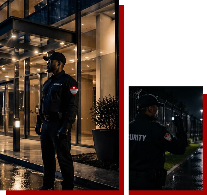 Iron Point Security officers protecting commercial properties